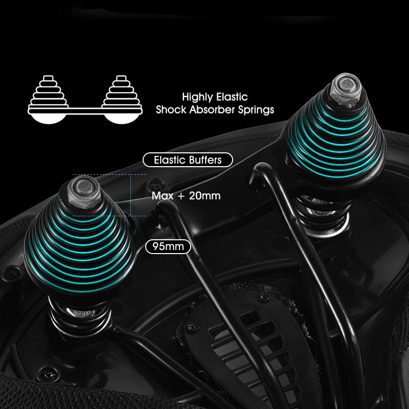 BowLift | ComfortRide Extra Wide Bicycle Seat | Pain-Free Sitting | Ergonomic Saddle for Long Rides
