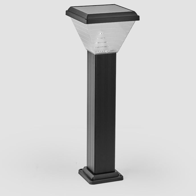 Modern Minimalist Square Cylinder Solar Waterproof ABS PC LED Outdoor Light For Garden | Bowlift