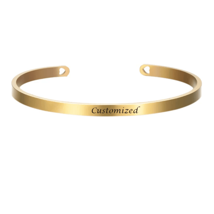 BowLift | Stainless Steel Bracelet with Engraving for Individual Elegance