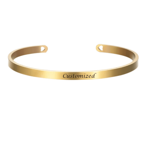 BowLift | Stainless Steel Bracelet with Engraving for Individual Elegance