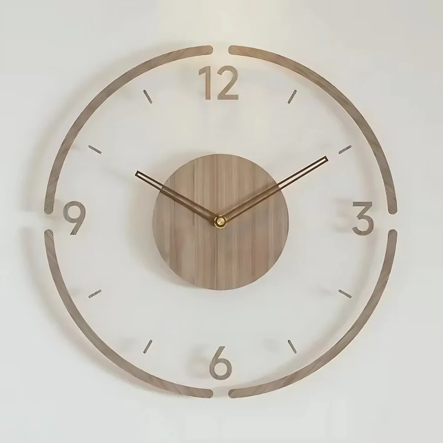 BowLift | Nordic Silent Wooden Wall Clock