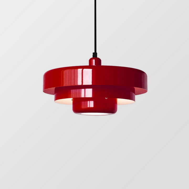BowLift | Vintage Italian Pendant Light – Elegant Orange & Green Hanging Light for Modern Homes