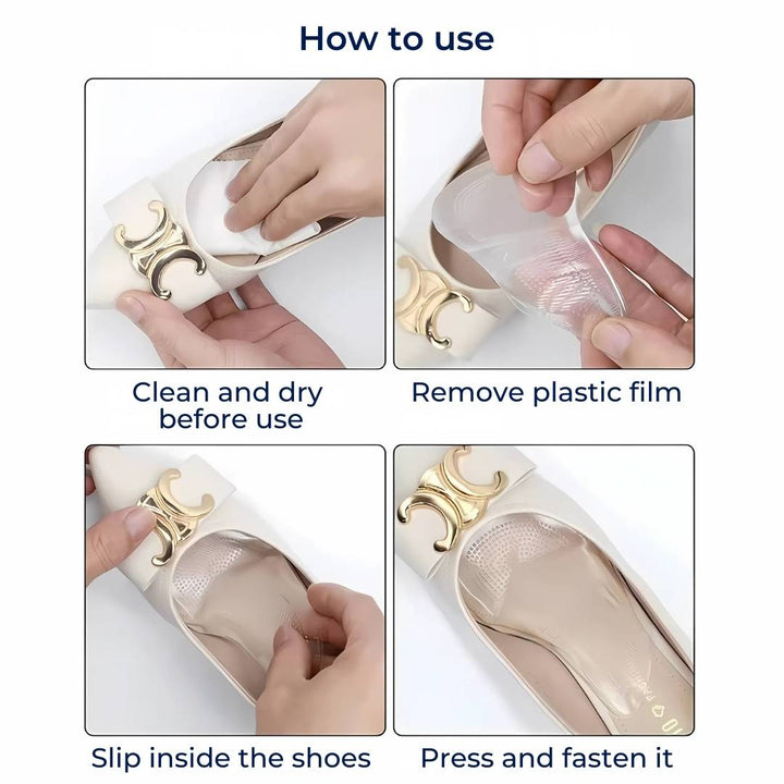 ComfortStep Gel Arch Support Insoles | Relieve Foot Pain - Reduce Fatigue - Improve Posture - Shock Absorbing Insoles Bowlift