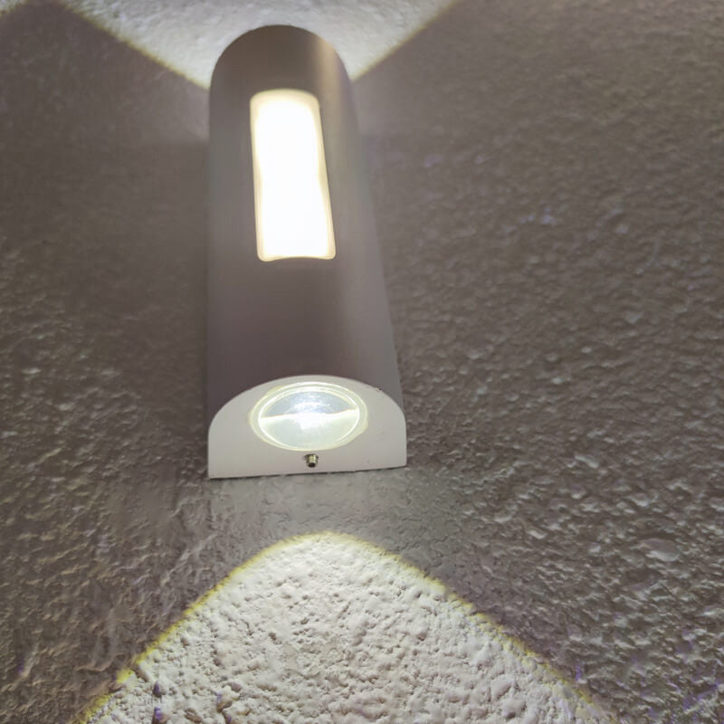 Modern Minimalist Cylindrical Design LED Outdoor Decorative Wall Sconce Lamp | Bowlift