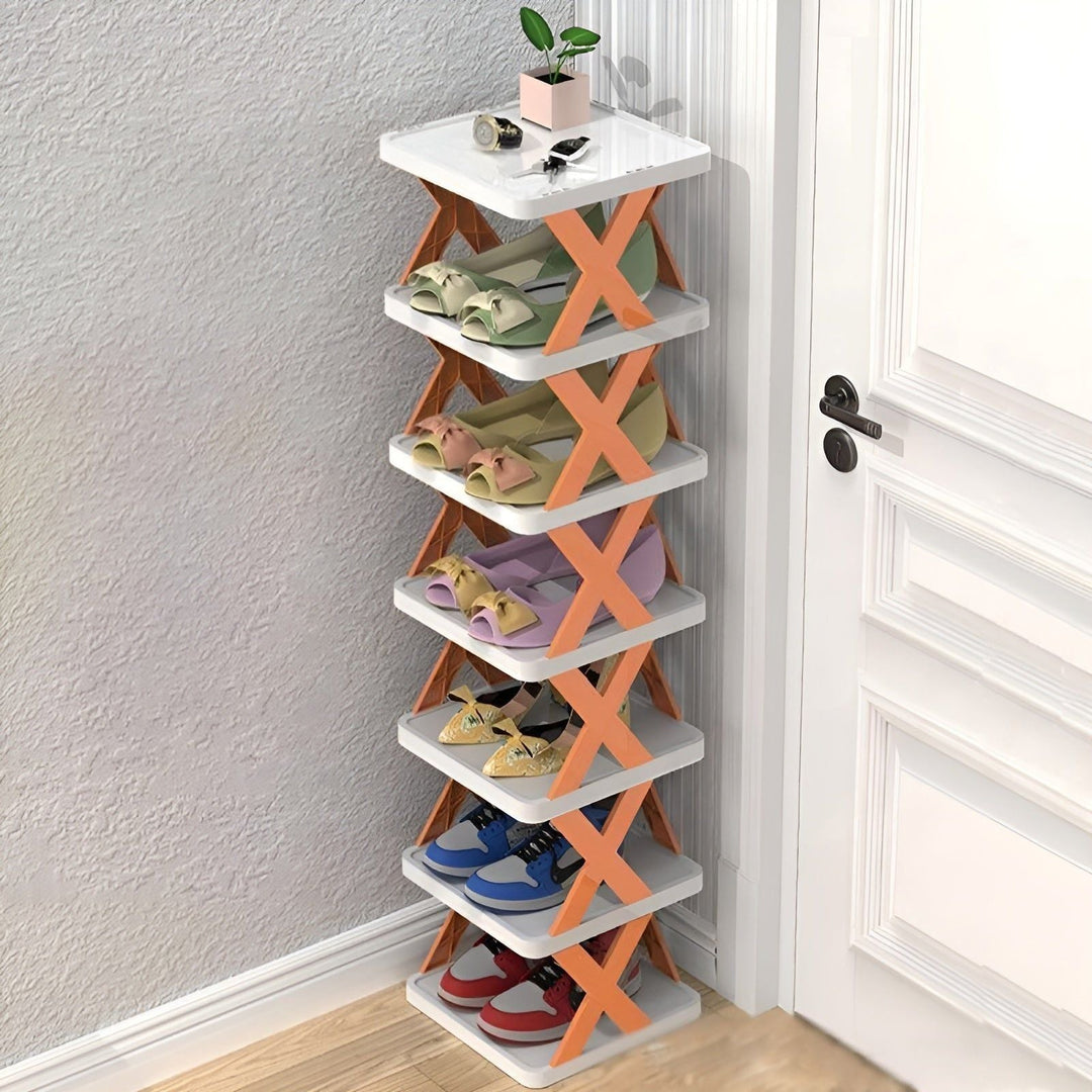 FlexiRack Shoe Organizer - Multifunctional Multi-layer Folding Shoe Rack | Bowlift