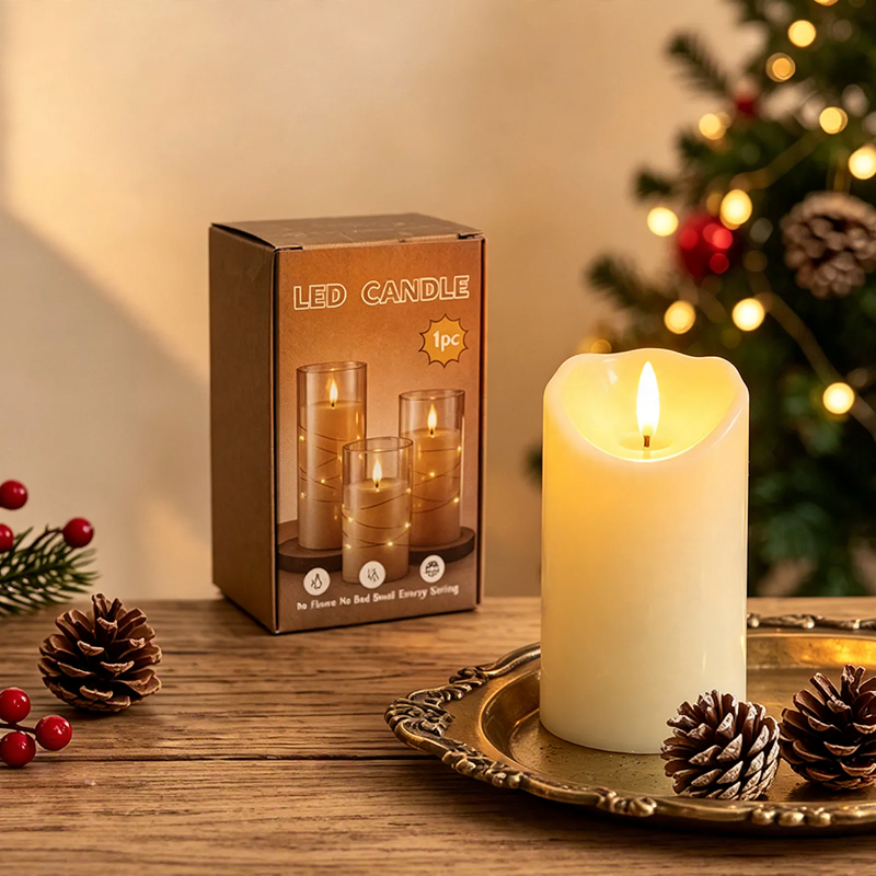 LED Electronic Candles, Set of 3