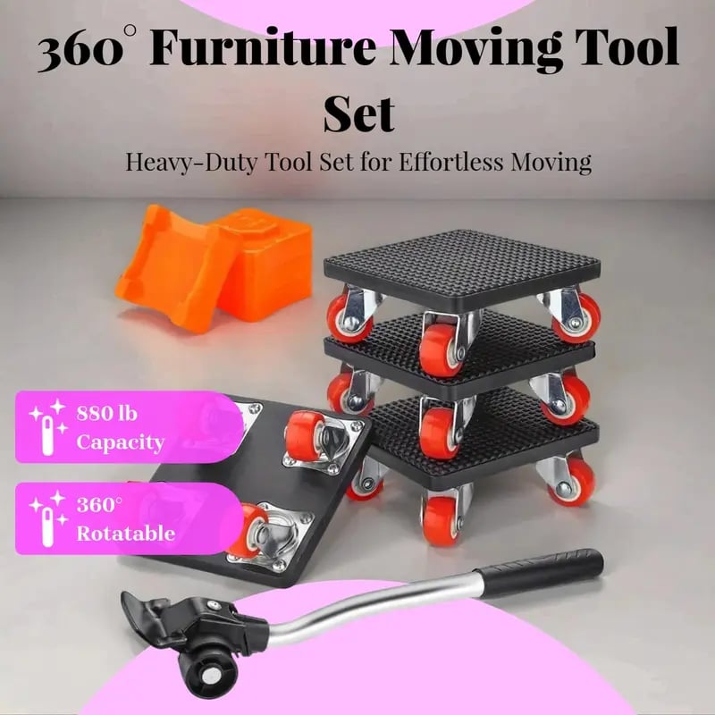 GlideMate — Heavy furniture moving made easy – Back-friendly, scratch-free and stress-free! | Bowlift