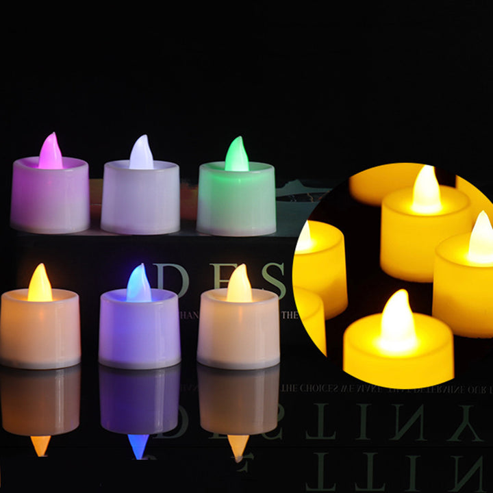 LED decorative candle made of PP, various light effects