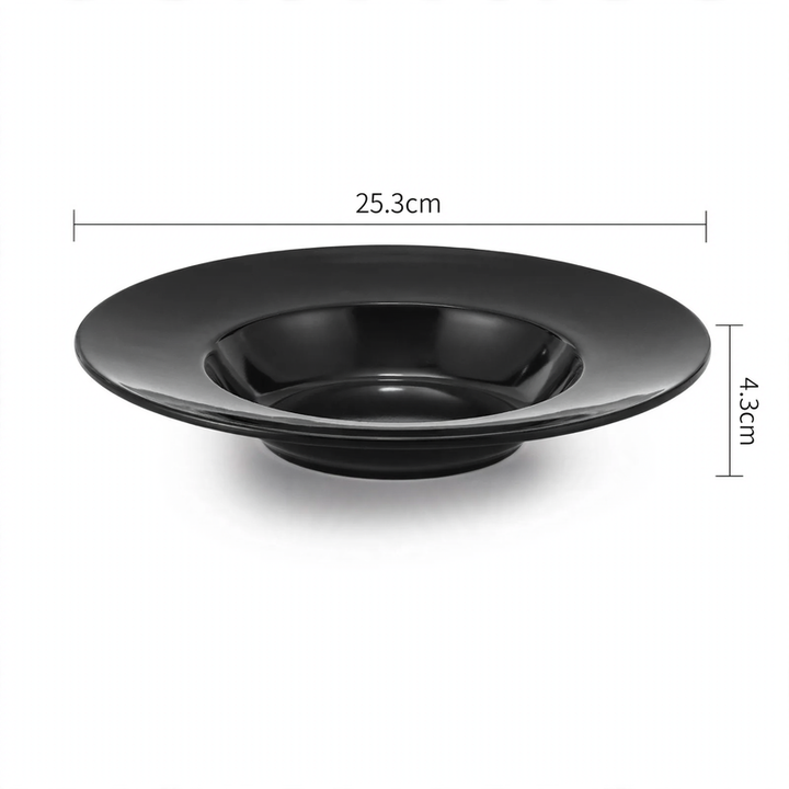 Flat plate, melamine, round, 20–28 cm