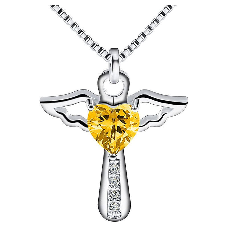 Winged Heart Pendant Necklace Bowlift