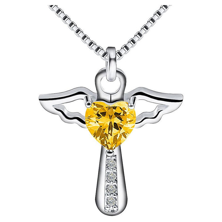 Winged Heart Pendant Necklace Bowlift