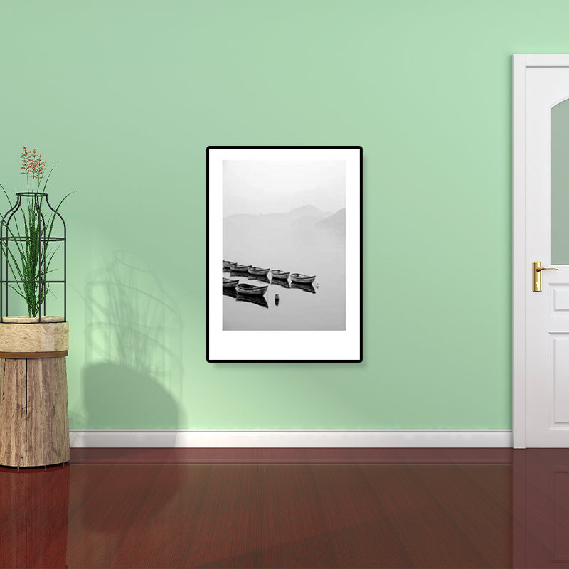 BowLift | Gray Tropical Canvas Wall Art Photography Landscape Print Wall Decor for the Dining Room