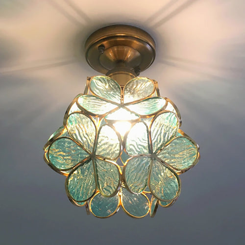 BowLift | FloralGlow Retro Ceiling Light - Retro Tiffany Ceiling Light for a Enchanting Interior