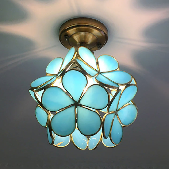 Retro Style PVC Ceiling Lamp – Flower Pattern for a Unique Look | Bowlift