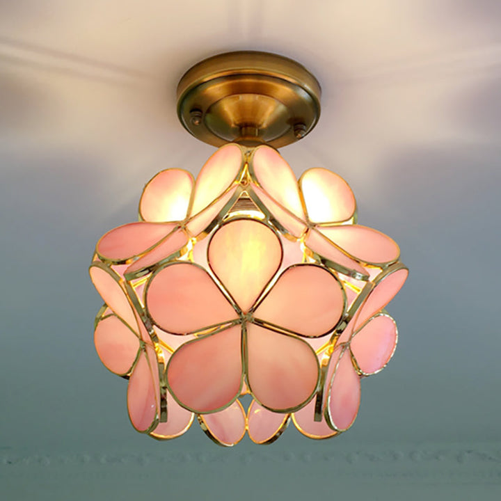 Retro Style PVC Ceiling Lamp – Flower Pattern for a Unique Look | Bowlift