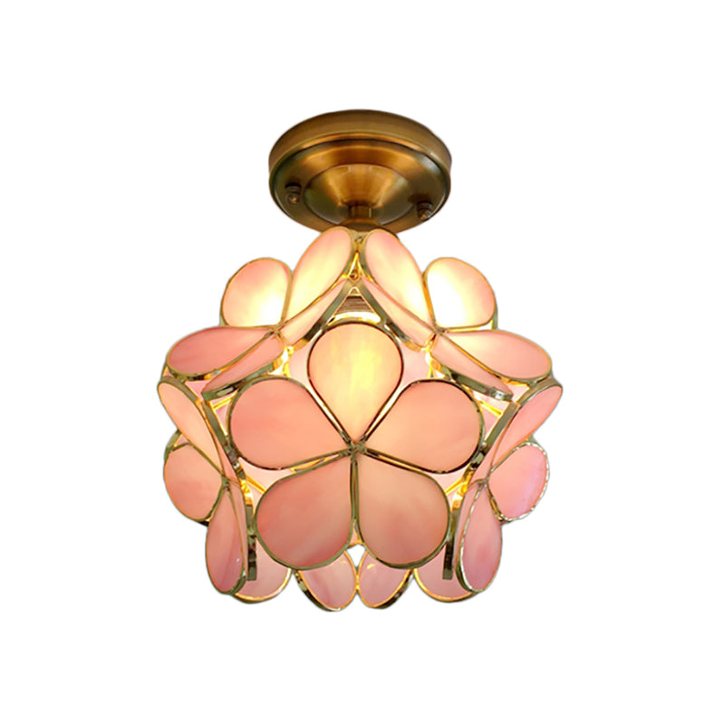 BowLift | FloralGlow Retro Ceiling Light - Retro Tiffany Ceiling Light for a Enchanting Interior