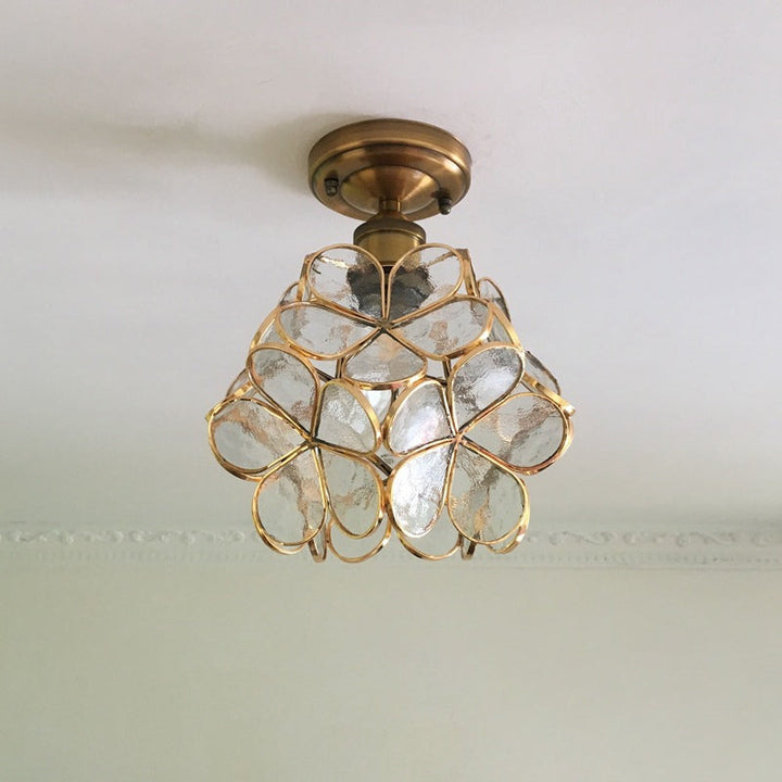 Retro Style PVC Ceiling Lamp – Flower Pattern for a Unique Look | Bowlift