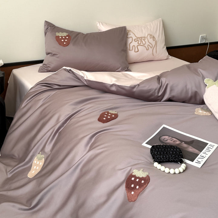 Cotton bedding set with cartoon motif