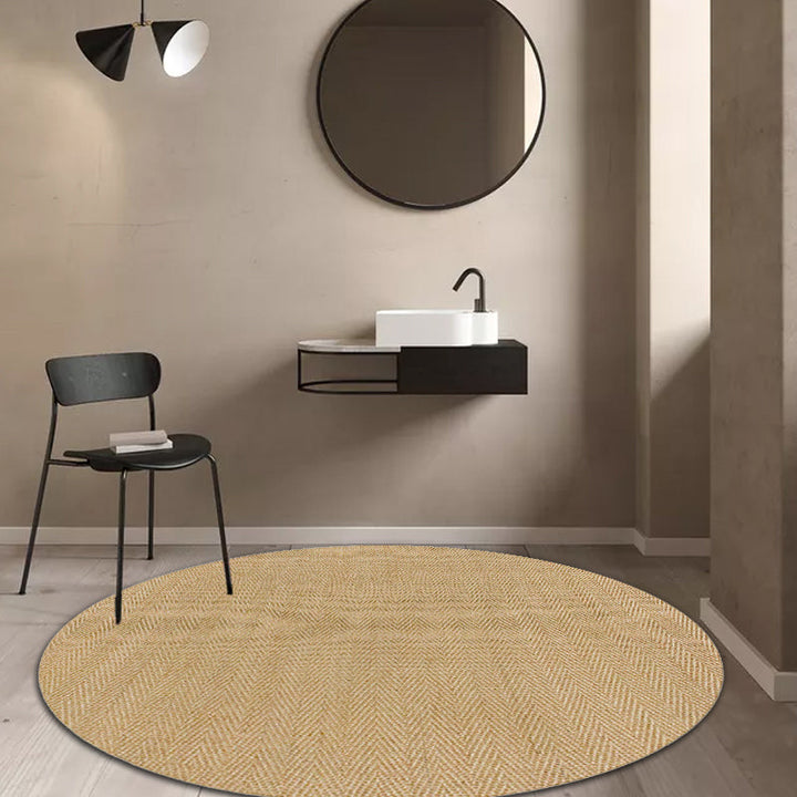 BowLift | Brown Living Room Rug Rustic Solid Color Carpet Sisal Pet Friendly Non-Slip Washable Area Rug for Decoration