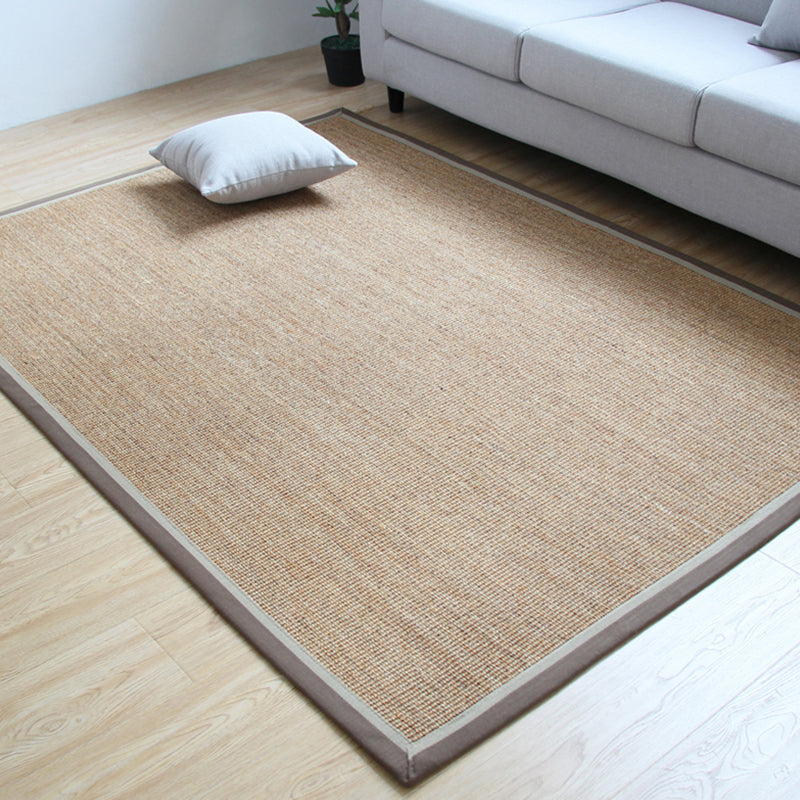 BowLift | Simple Rustic Carpet Brown Solid Carpet Washable Pet Friendly Non-Slip Back Rug for the Living Room
