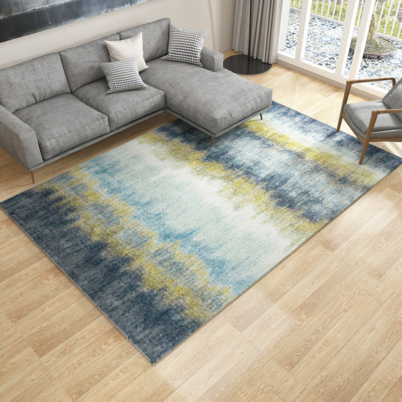 BowLift | Multicolor Living Room Rug Industrial Abstract Rug Polyester Washable Non-Slip Back Pet-Friendly Rug