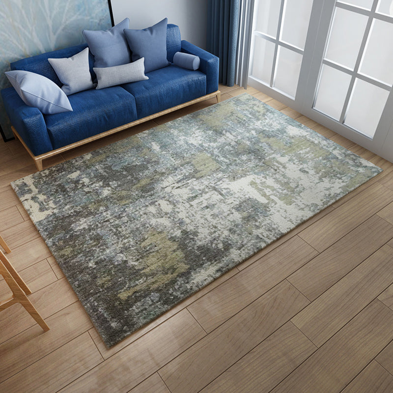 BowLift | Multicolor Living Room Rug Industrial Abstract Rug Polyester Washable Non-Slip Back Pet-Friendly Rug