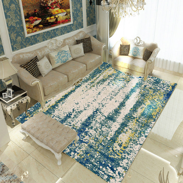 BowLift | Multicolor Living Room Rug Industrial Abstract Rug Polyester Washable Non-Slip Back Pet-Friendly Rug