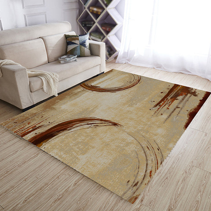 BowLift | Multicolor Living Room Rug Industrial Abstract Rug Polyester Washable Non-Slip Back Pet-Friendly Rug