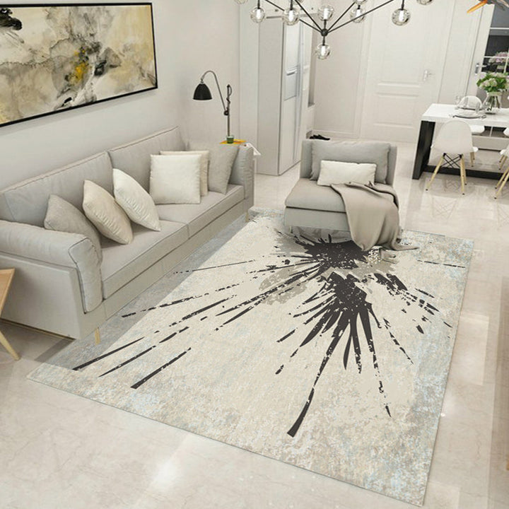 BowLift | Stylish Abstract Geometric Patterns Carpet Multicolor Industrial Carpet Polyester Pet Friendly Washable Non-Slip Rug for Bedroom