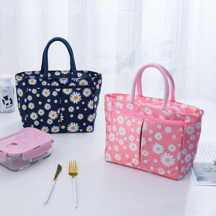 Stylish Floral Insulated Lunch Tote