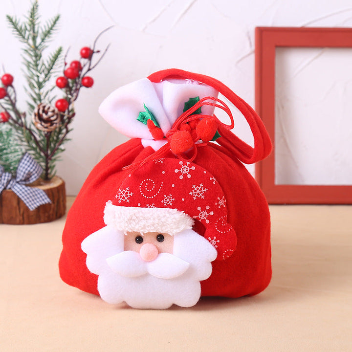 BowLift | Christmas Decoration Christmas gift bag cloth bag backpack brushed Santa Snowman gift candy