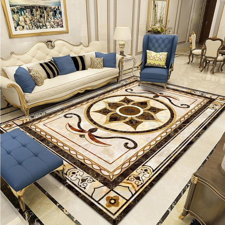 Ornate Luxury Area Rug Bowlift