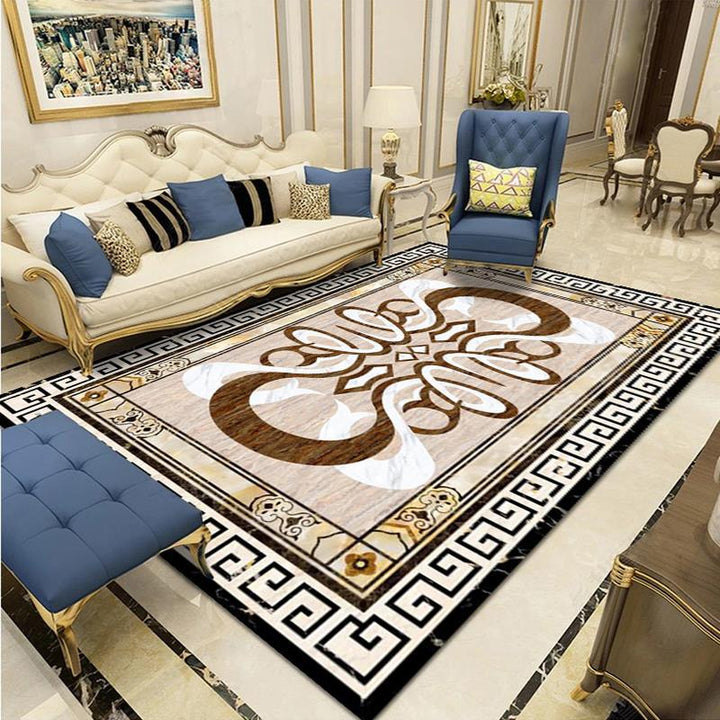 Ornate Luxury Area Rug Bowlift