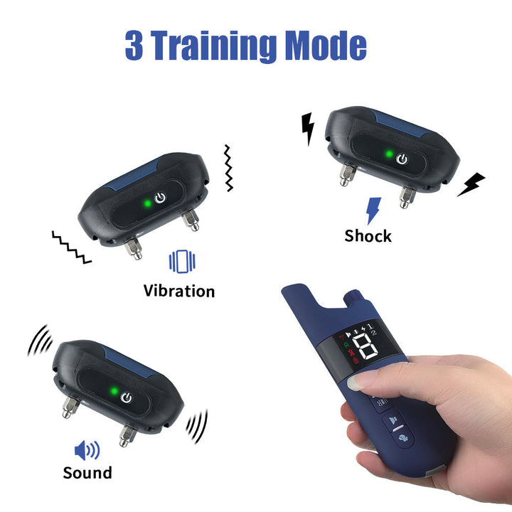 BowLift | Electric Dog Training Collar – 500m Remote Control, Waterproof IPX7, Shock, Vibration & Sound Modes
