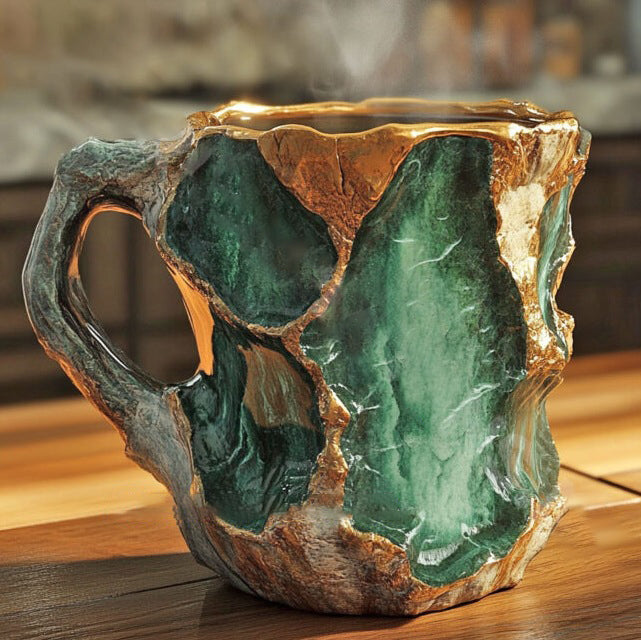 BowLift | Handmade Coffee Mugs made of Mineral Crystal, Insulated, Microwave Safe, 350-450 ml