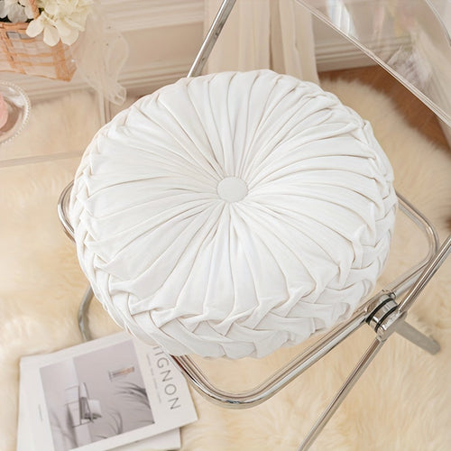 BowLift | VelvetGlow - Soft Round Cushion for Cozy Spaces