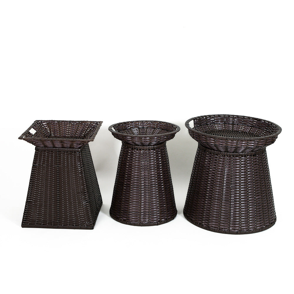 Geometric Woven Storage Bin Bowlift