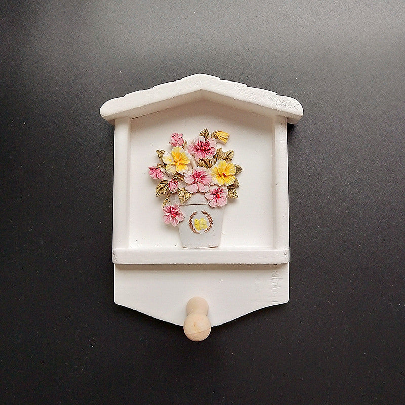 Decorative Keychain Wall Mount with Sunflower Design
