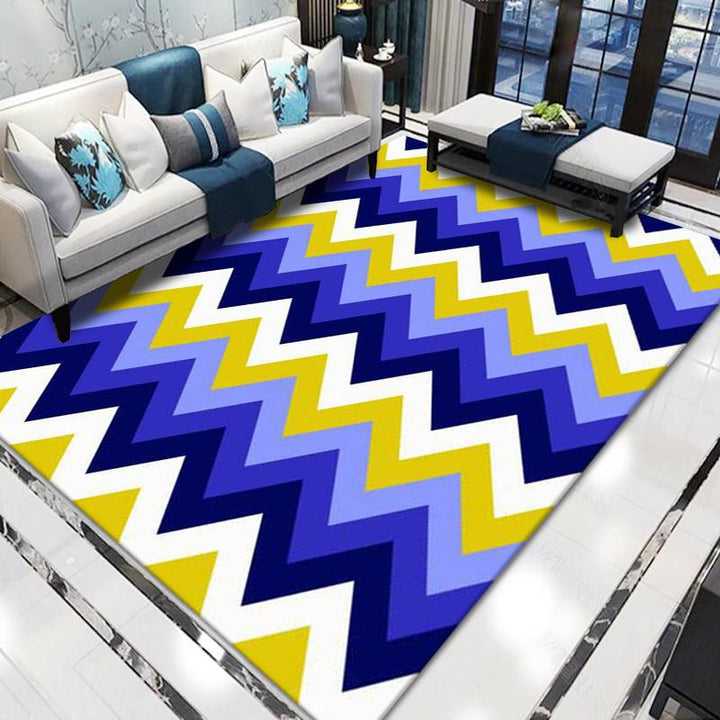Geometric Pattern Area Rug Bowlift