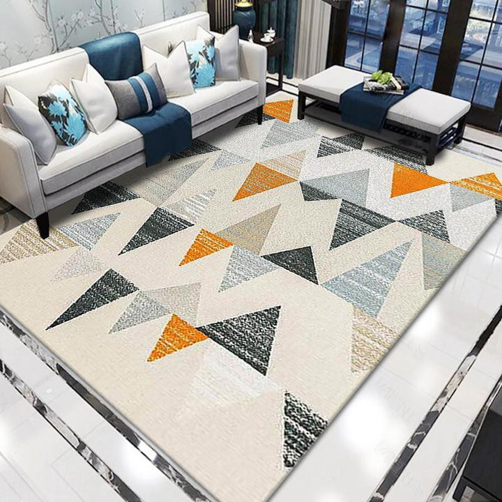 Geometric Pattern Area Rug Bowlift