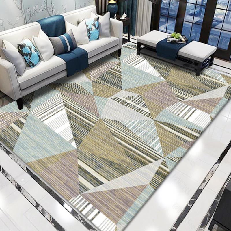 Geometric Pattern Area Rug Bowlift
