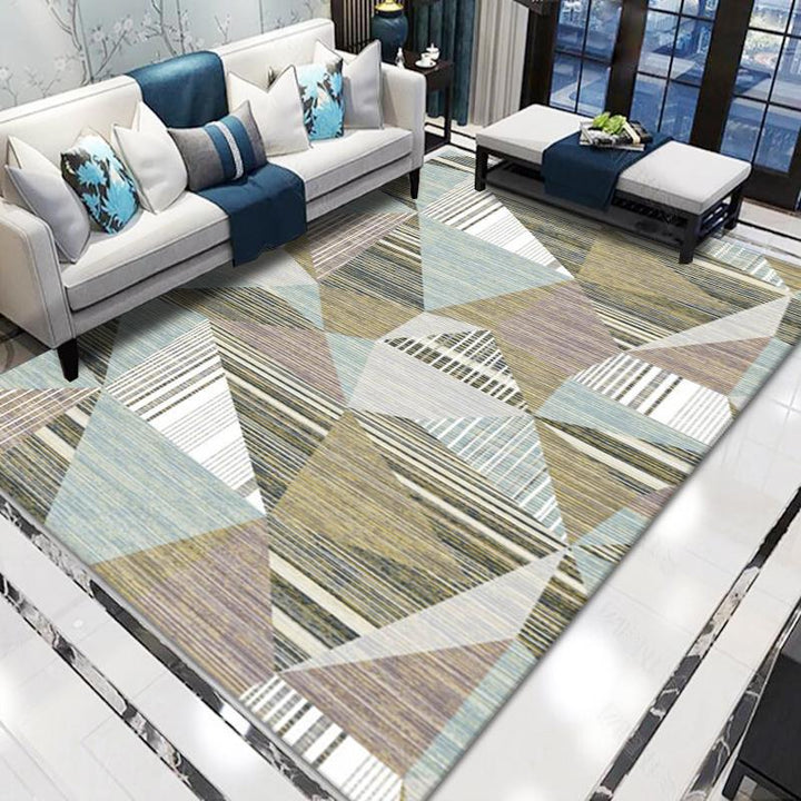 Geometric Pattern Area Rug Bowlift