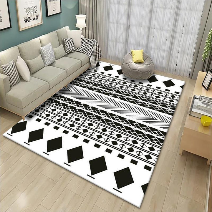 Geometric Patterned Area Rug Bowlift