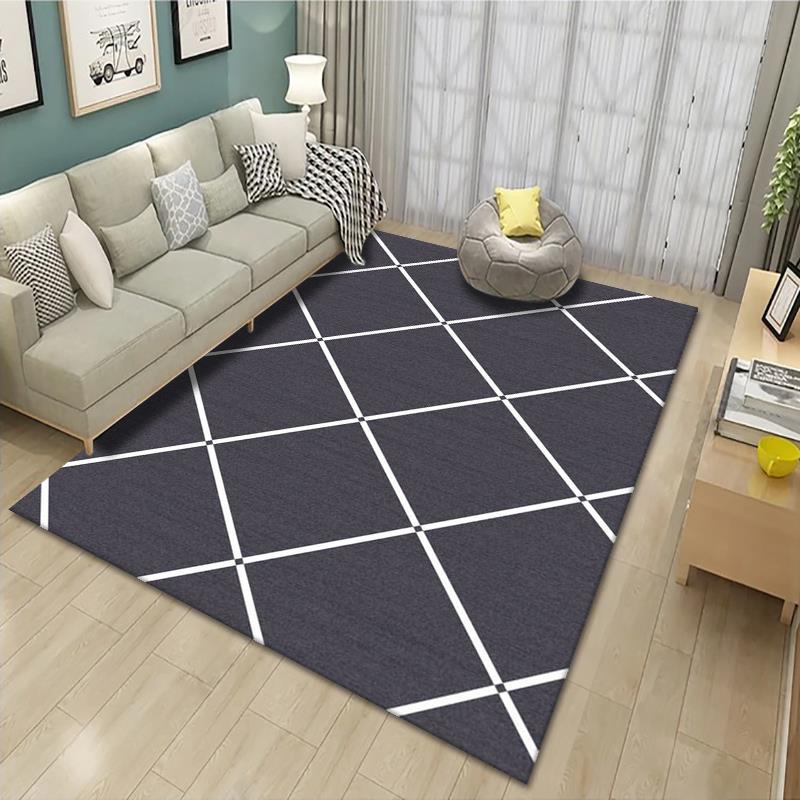 Geometric Patterned Area Rug Bowlift