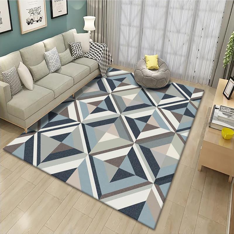 Geometric Patterned Area Rug Bowlift