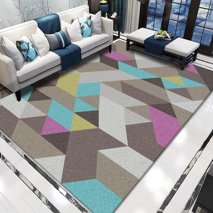 Geometric Pattern Area Rug Bowlift