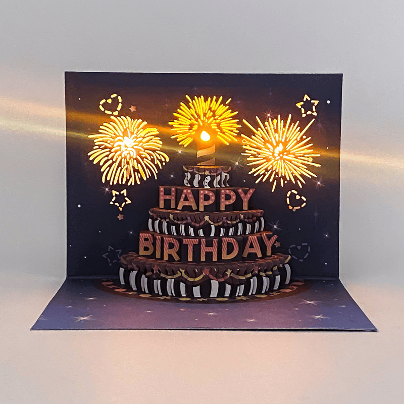 BowLift | Blow-Out LED Musical 3D Birthday Card