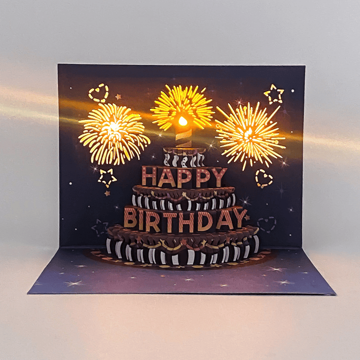 BowLift | Blow-Out LED Musical 3D Birthday Card