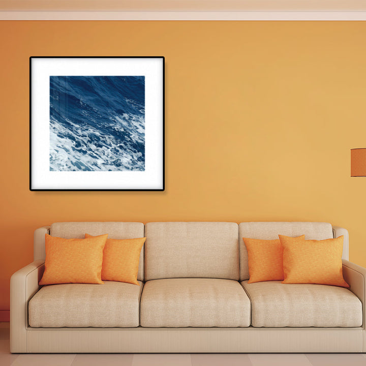 BowLift | Seascape Ocean Water Wall Art Tropics Textured Canvas in Blue for Home Interior