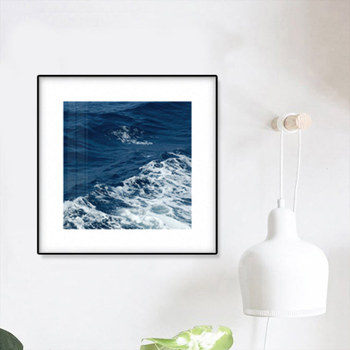 BowLift | Seascape Ocean Water Wall Art Tropics Textured Canvas in Blue for Home Interior